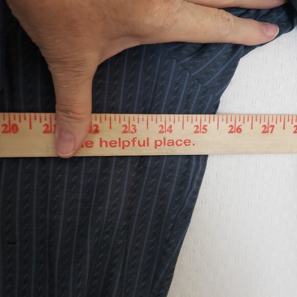 Panhandle Slim Western Dress Shirt Mens XL 17.5x35 Navy Long Sleeve Rodeo Cowboy - Picture 7 of 8